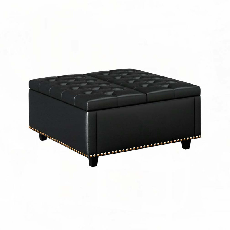 Repose-pieds Upholstery Stoage, Noir