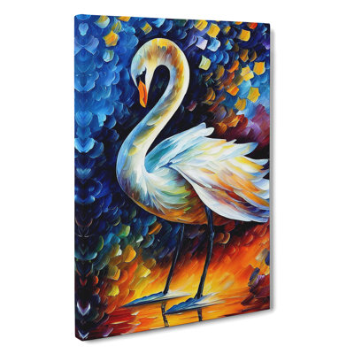Swan Portrait No.6 - Wrapped Canvas