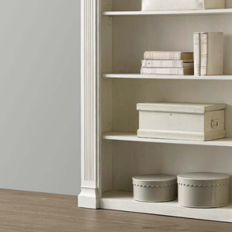 White Arched Display Cabinet Bookcase