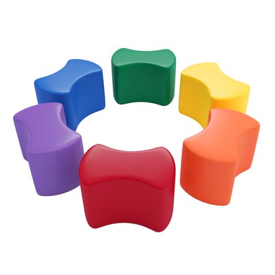 ECR4Kids SoftZone Toddler Modular Stool Set, Flexible Seating, 6-Piece -  ELR-12836-AS