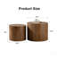 Ensemble de 2 tables basses rondes en bois Nesting-740357373