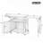 Outdoor Cabinet with Folding & Expandable Work Surfaces, Ample Storage Space, and Lockable Wheels