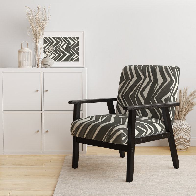 Fauteuil d'appoint rembourré 'Giorgiana - Minimalist Graphics VI -