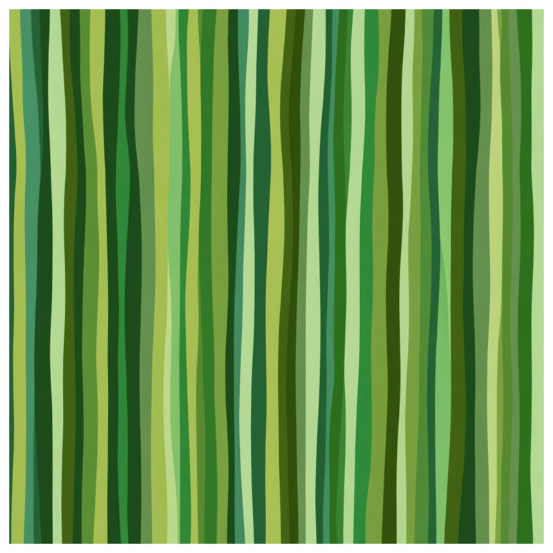 Coussin Green Stripes, 16 po x 16 po