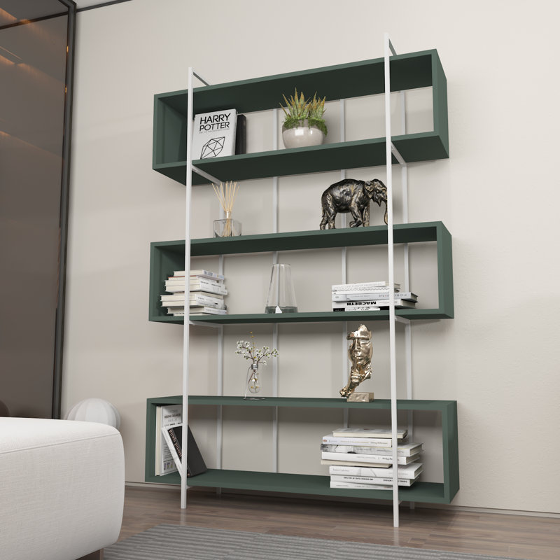 Bruti Bookcase, Green, White