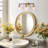 Glam 3-Light Bath Vanity Light Dimmable with Glass Bell Shade