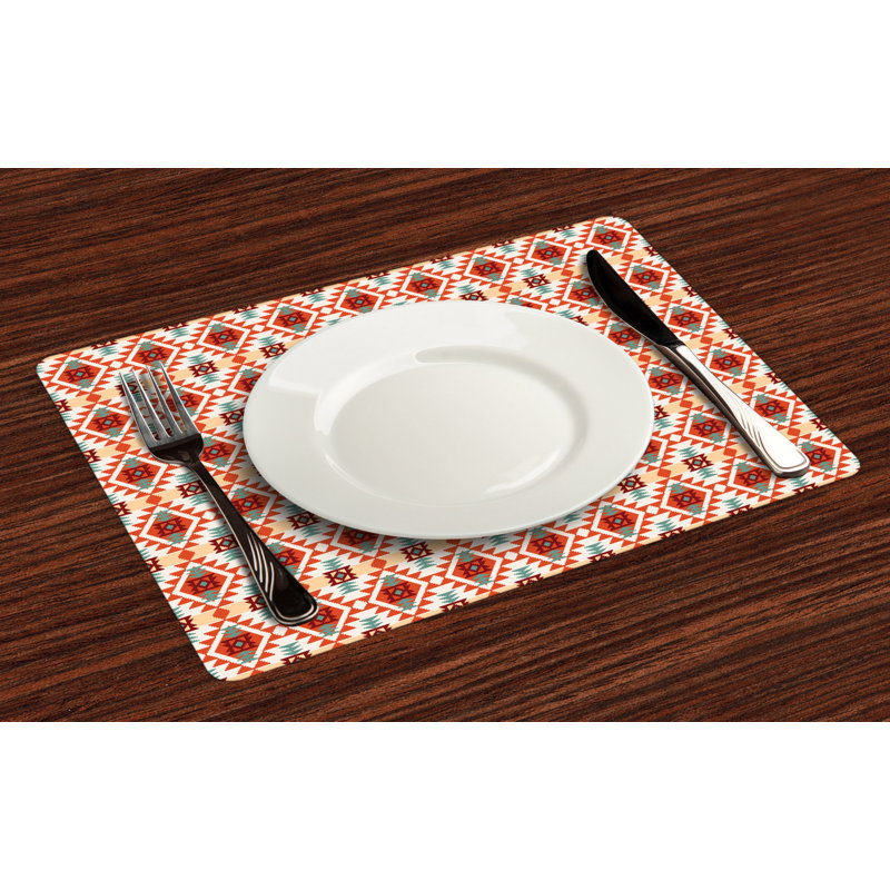 Polyester Abstract Rectangle Placemat