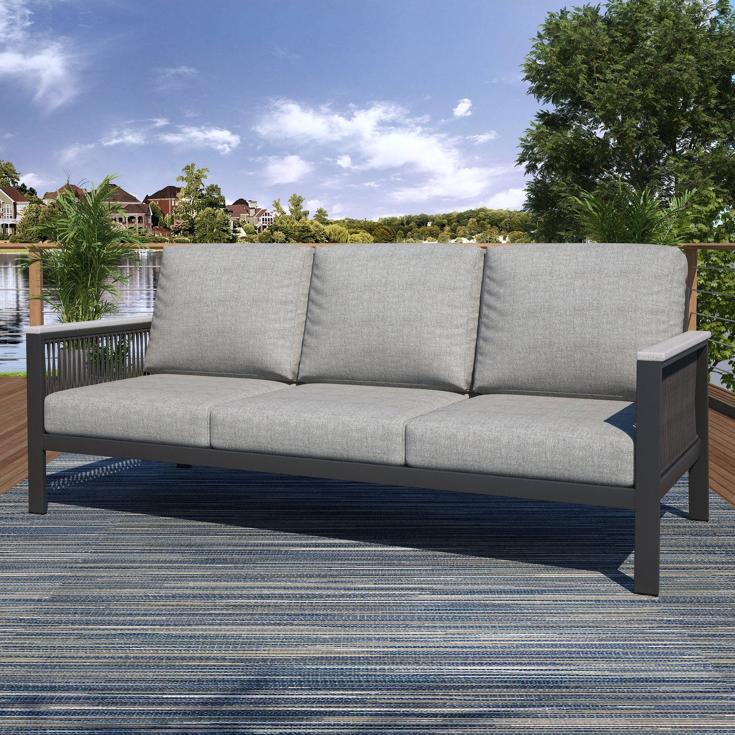 Townsend Patio Seating Group, Canvas Granite Sunbrella® Canvas