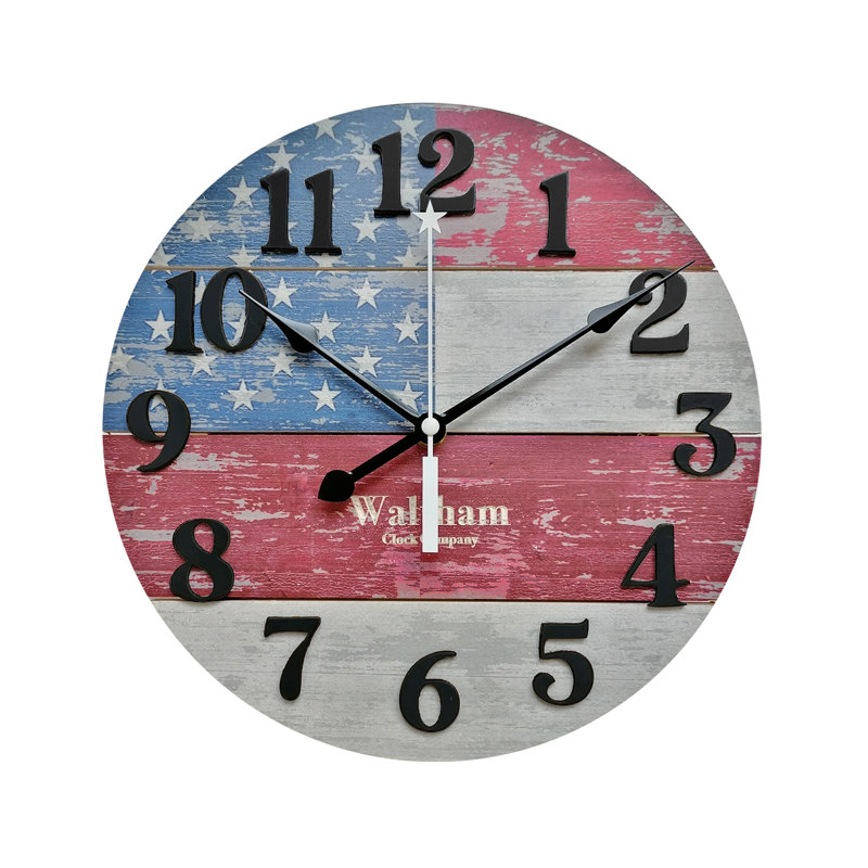 Horloge murale 10,8 po American Flag