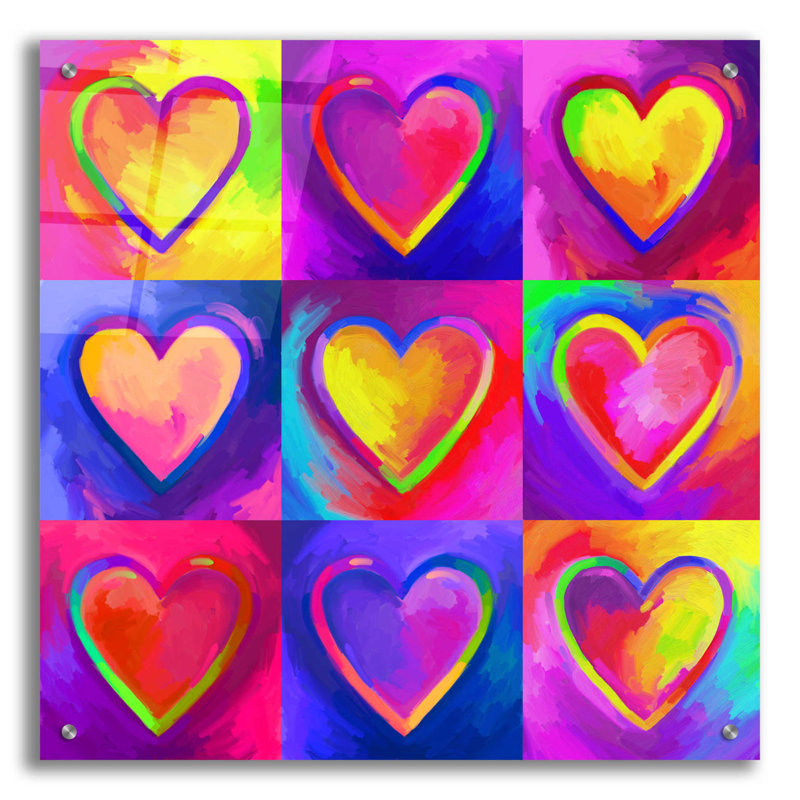 Sur impression plastique / acrylique, H 24 po x l 24 po x P 0,2 po