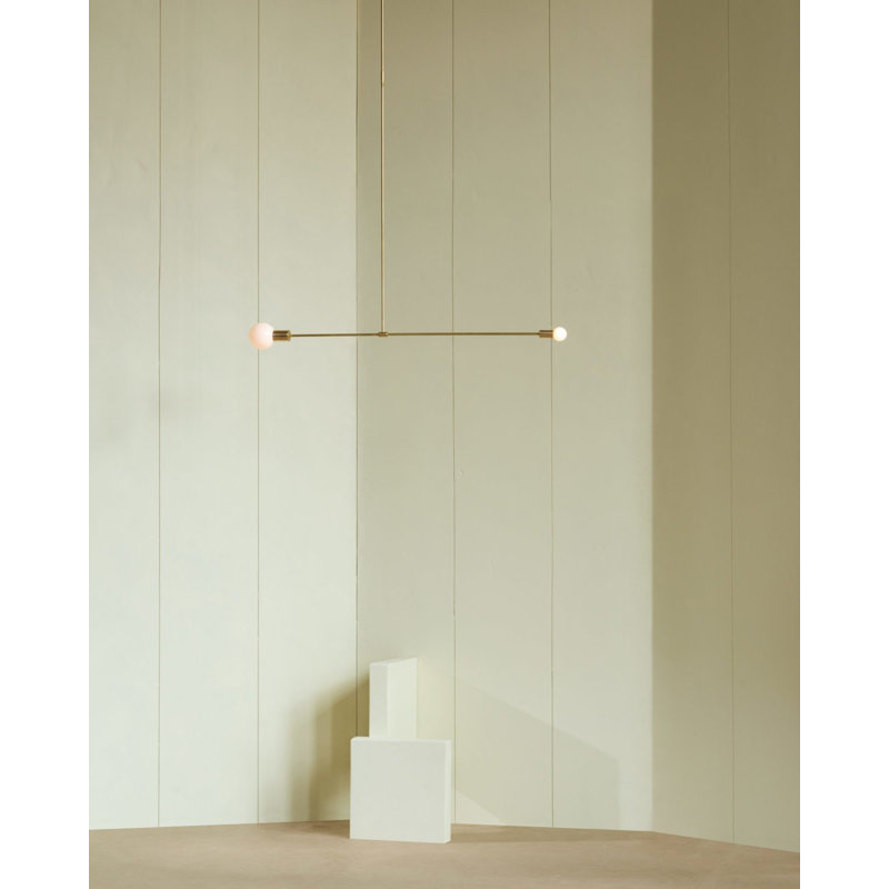 Luminaire suspendu simple à 2 lumières Xalia
