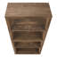 Bibliothèque, bibliothèque, étagère, 5 niveaux, H 48 po, bureau, chambre à coucher, stratifié brun, contemporain, moderne-1029232634