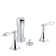 Finial® Vertical Spray Bidet Faucet with Lever Handles and Matching Handle Inserts