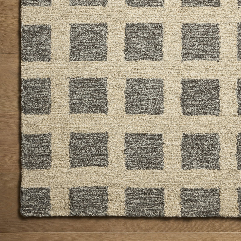 Tapis gris anthracite Robinto, Rectangle 7 pi 9 po x 9 pi 9 po