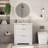 Modern Fluted Bathroom Vanity with Basin – Freestanding Cabinet, 2 Soft-Close Drawers, 1 Rotating-Down Drawer, Easy Assembly & Cleaning, Single Basin, 30 Inch-126497726