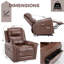 Fauteuil inclinable électrique Power Position Assist Infinite Position avec rangement latéral et porte-gobelet-1461791729