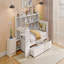 Structure de lit de jour simple en bois, 3 tiroirs, USB, bureau-297294923-297294924