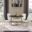 Chaise d'appoint rembourrée en velours-465854139
