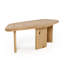 Ensemble de 2 tables basses Cid Kirk, forme libre, structure en bois de chêne naturel