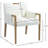 Aimee Vegan Leather Dining Arm Chair-1901019751-1901019748