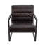 Fauteuil d'appoint 27 po en cuir fleur véritable