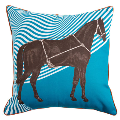 Cheval Outdoor Reversible Throw Pillow
