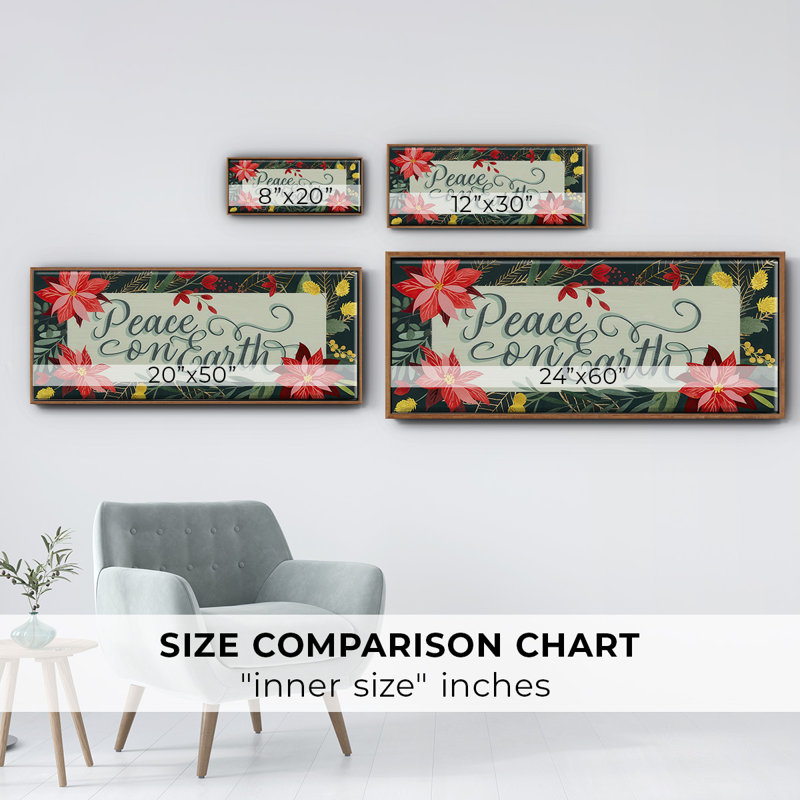 Bright Christmas Night - Toile encadrée