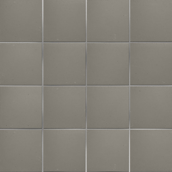 Quarry 6"x 6" Ceramic Floor and Wall Klinker Tile in Gray