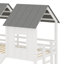 House Bunk Bed With Slide And Windows