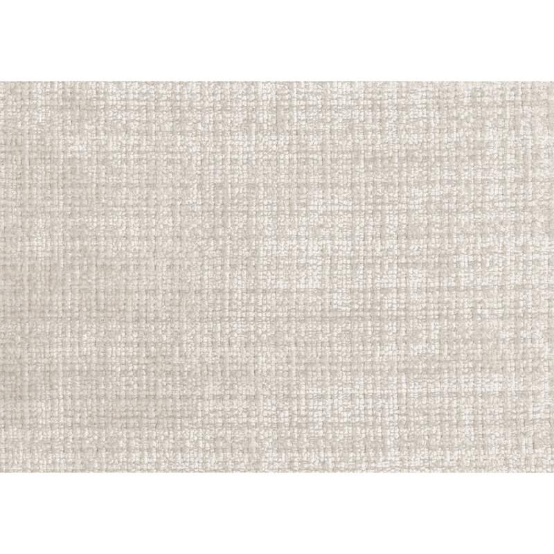 Fauteuil pivotant confortable avec chenille beige doux, structure, tissu en chenille à base en métal argenté, structure élégante