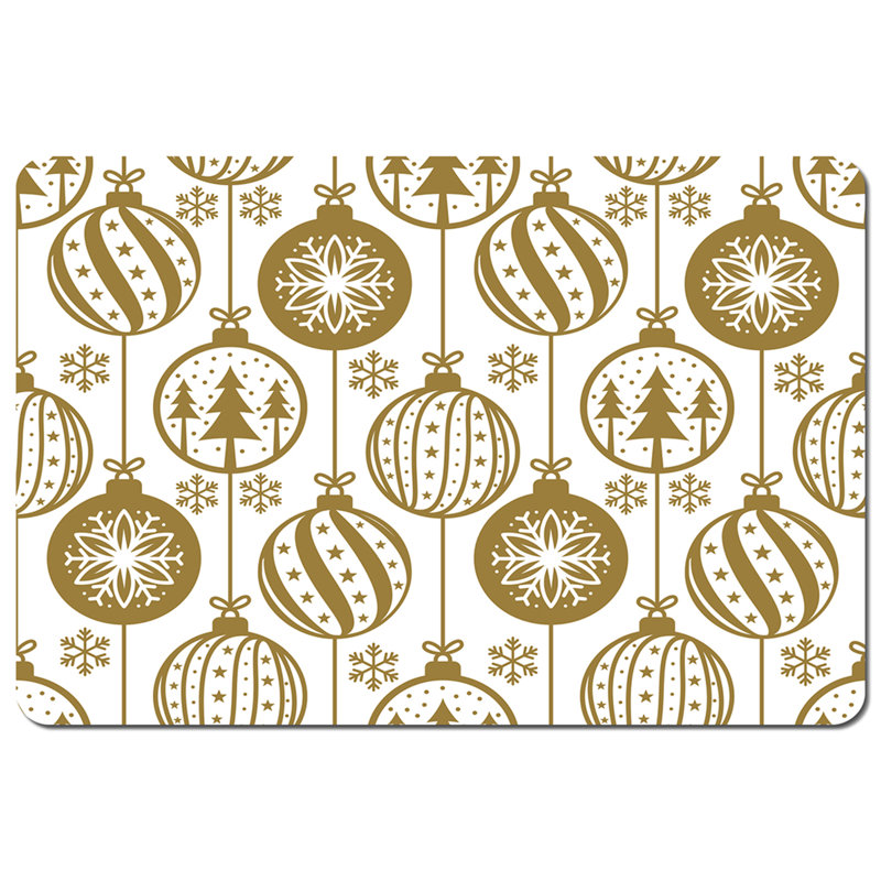 Flood Polyester, Wood/Bamboo No Pattern Rectangle Placemat