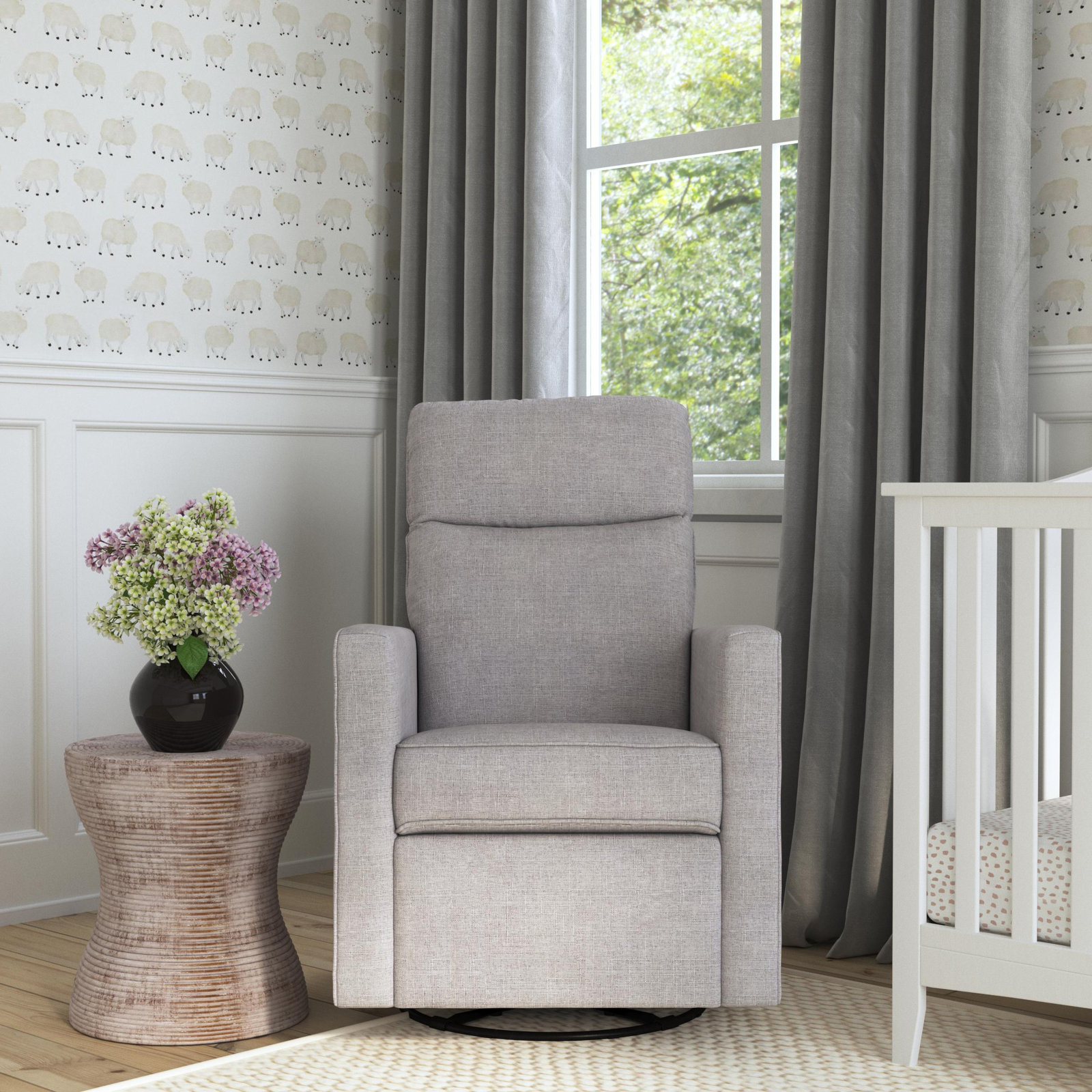 Gabby Swivel Glider, Misty Gray