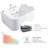 61 Acrylic Massage Tub For 2 Persons With 16 Hydromassage, Serene Led Lights, And Built-In Heater 16 Adjustable Water Jets, Multicolor