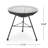 Round Metal Outdoor Side Table , in. W in. D-761069495-711791764