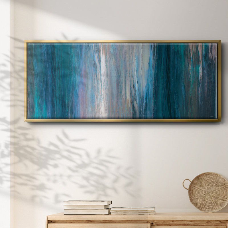 «Falling Blue» - toile encadrée