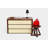 X Solid Wood Accent Stool-18015242-35227824