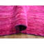 Tapis oriental rose uni 9 pi x 12 pi 3 po, soie Sari pure, noué à la main, doux au toucher, tapis oriental