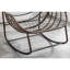 Fauteuil de véranda beige avec fonction bascule pour profiter du plein air -