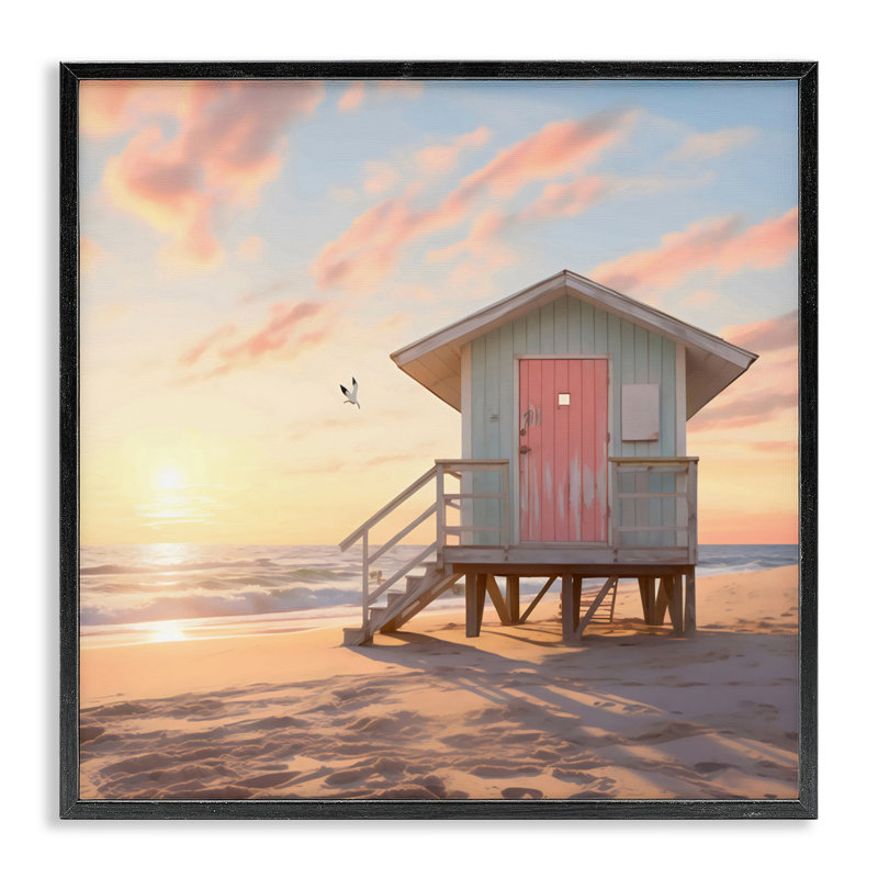 Giclée rose encadrée, signée LSR Design Studio, Giclée encadrée noir minuit, H 12 po x l 12 po