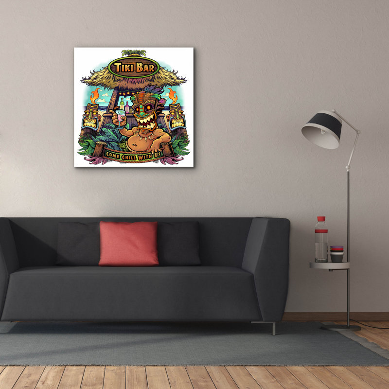 Hammondale " Tiki Bar ", 37" H x 37" W x 1.5" D