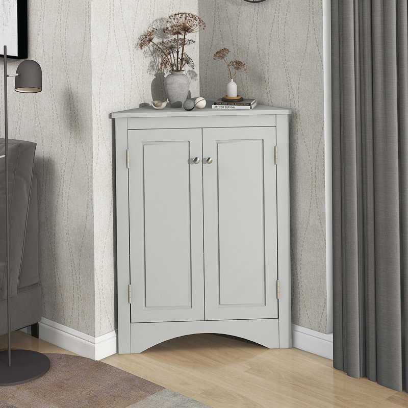 Armoire de rangement triangulaire, armoire de cuisine séparée, Gris