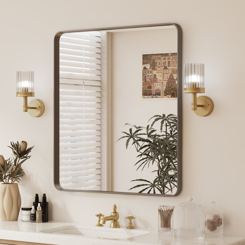 Miroir de salle de bain sur mesure, 36 po x 32 po