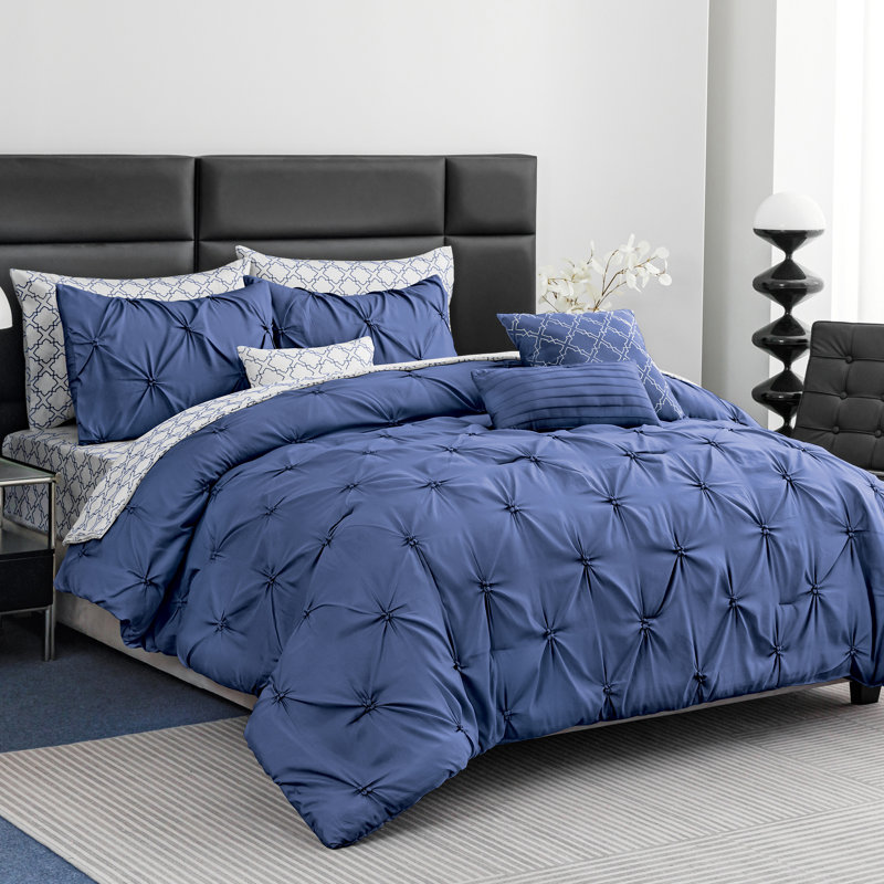 Ensemble d'édredon , Édredon simple, Bleu marine