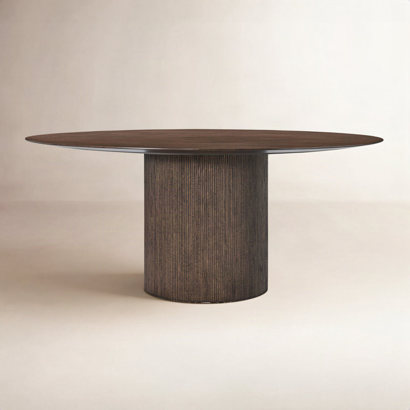 Vienna Dining Table, 30" H x 62.99" L x 62.99" W, Brown