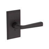 Kinsella Passage Lever with Chamfered 5in Rose in Polished Chrome