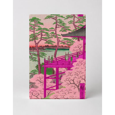 Kiyomizu Hall and Shinobazu Pond at Ueno (1856) - Portrait, art mural sur toile