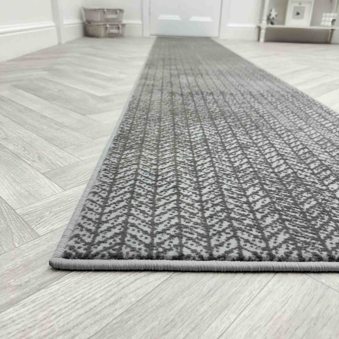 Empire Light Grey Hallway Runner Rug – Soft, Comfortable & Durable Carpet for Hall, Kitchen & Corridor
