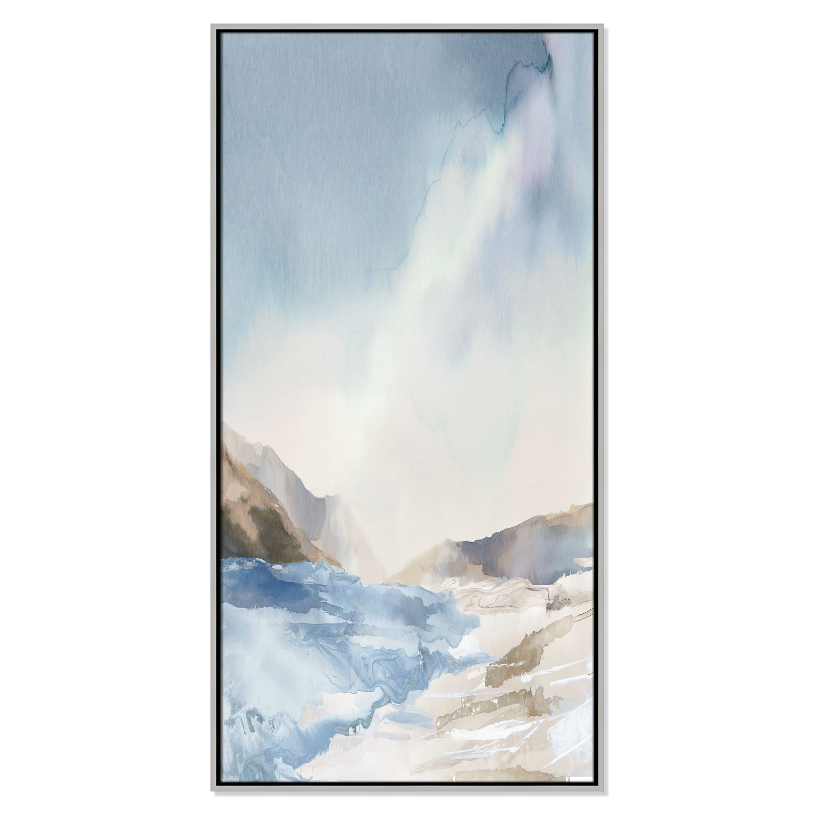 Coralie "Mystic Shores" Print, 49.5" H x 25.5" W, Silver