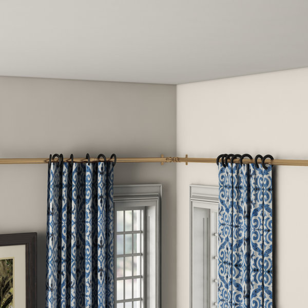 Darby Home Co Loïc Steel Adjustable 0.81'' Single Curtain Rod