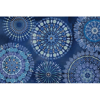 Indigo Splash XI by Dina June - Wrapped Canvas Painting